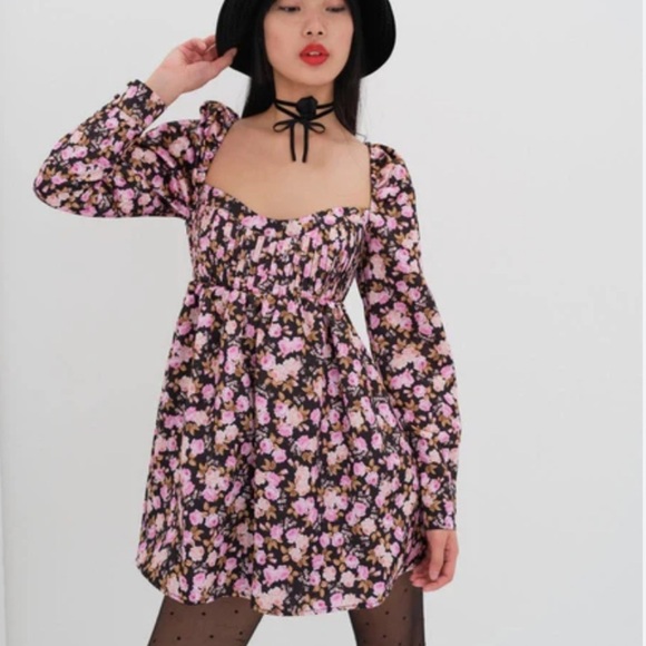 For Love And Lemons Dresses & Skirts - New! For love and lemons Kate floral longsleeve mini dress 27974